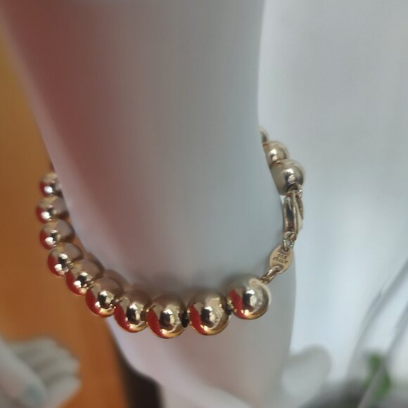 Italy 925 Silver Bead Bracelet - Picture 1 of 5